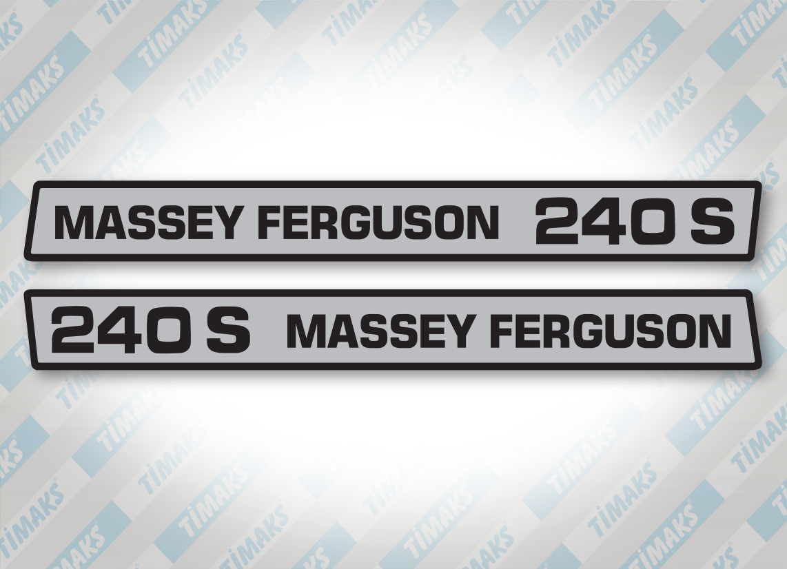 Massey Ferguson 240S Efsane Yan Yazı Seti