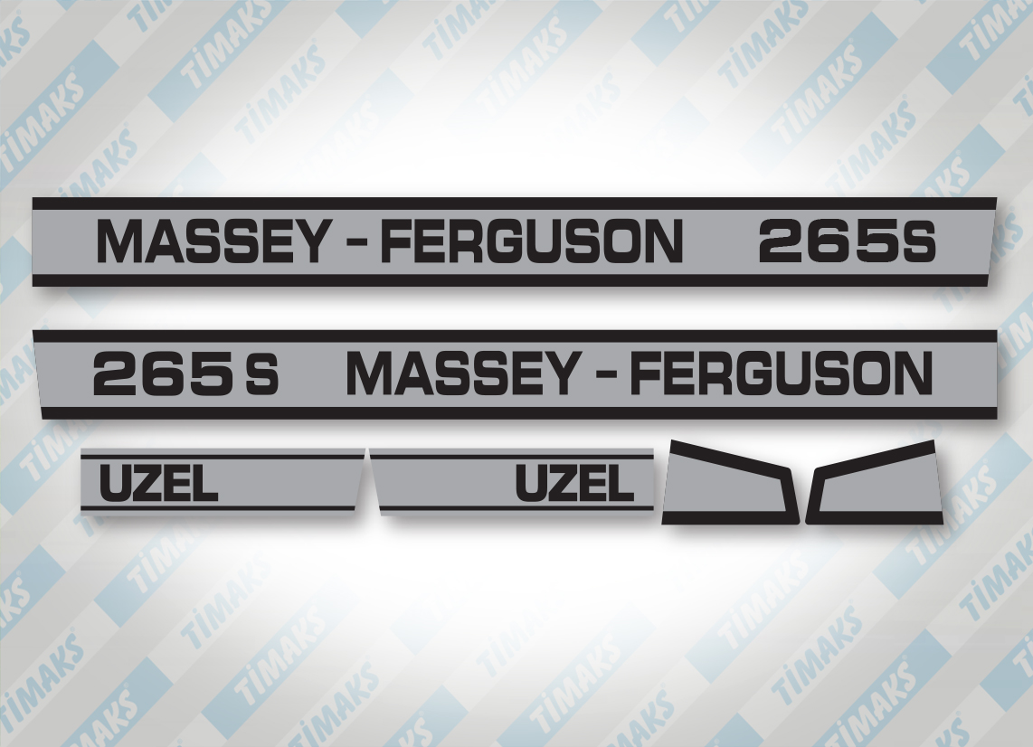 Massey Ferguson 265S Uzel Yan Yazı Seti
