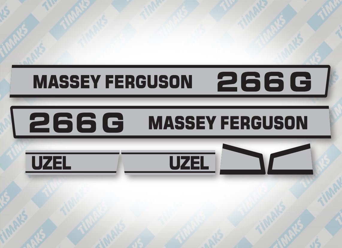 Massey Ferguson 266G Uzel Yan Yazı Seti