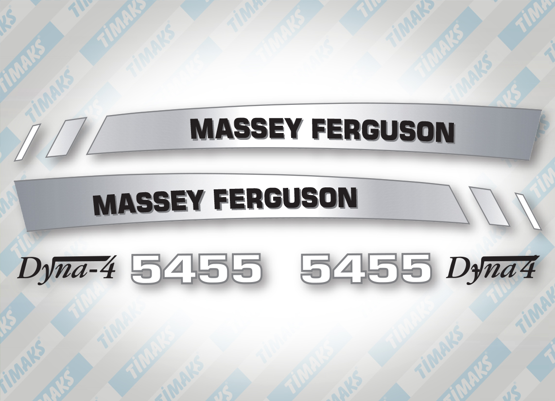 Massey Ferguson 5455 Dyna4 Yan Yazı Seti