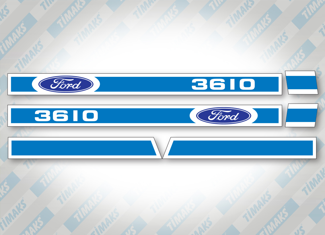 Ford 3610 Yan Yazı Seti