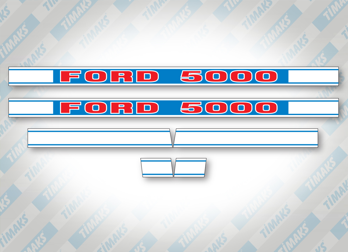 Ford 5000 Yan Yazı Seti